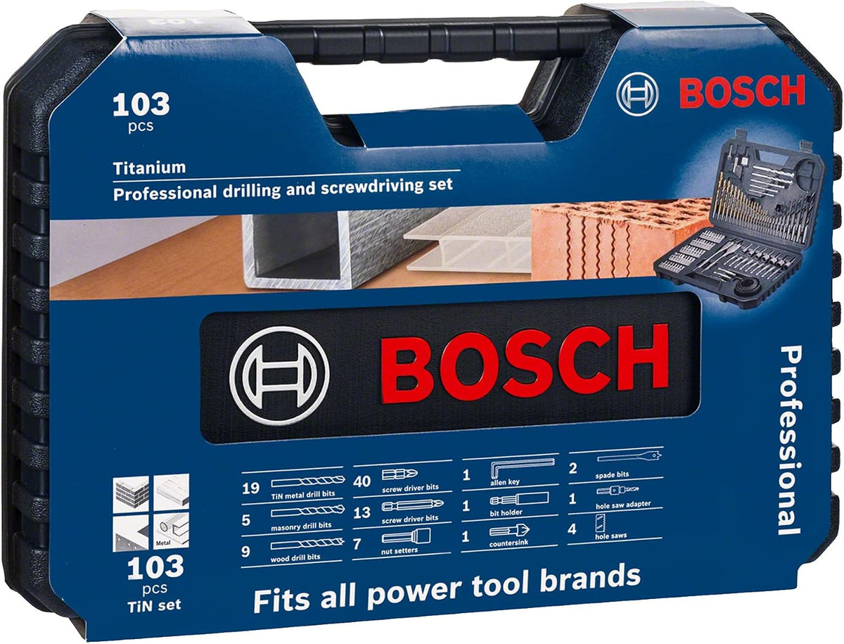 Bosch Professional 103PC Drill Bit Accessory Set, 103 pcs of drill and screw driver bit set. | Model: 2608594070 — detail image 3