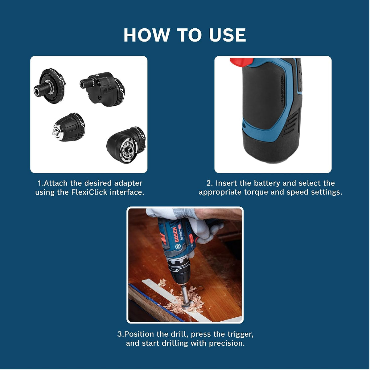 Bosch GSR 12V-15 FC FC Power Tools, GSR 12 V-15, 2 x 2AH Battery — detail image 4