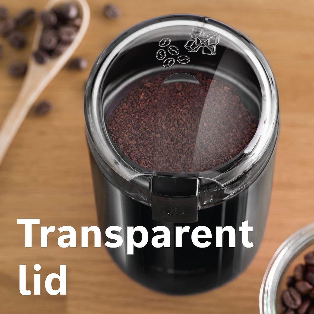 Bosch Coffee Grinder, MKM6003NGB, 75g Capacity, Black, German Engineering — detail image 7