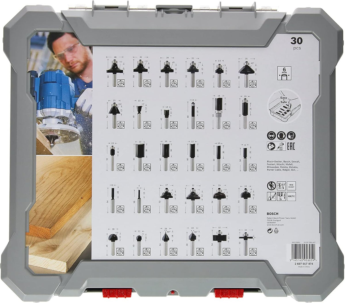 Bosch Professional 30 Pcs Mixed Router Bit Set With 6Mm Shank — detail image 3