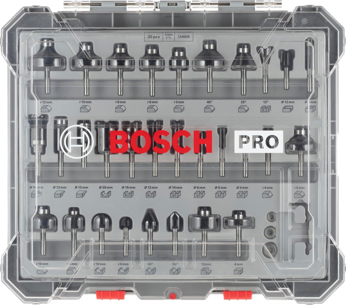 Bosch Professional 30 Pcs Mixed Router Bit Set With 6Mm Shank — detail image 2
