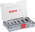Bosch Professional 6 Pcs Router Bit Set With Straight Bits With 6Mm Shank — product view