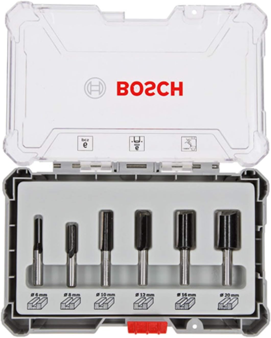 Bosch Professional 6 Pcs Router Bit Set With Straight Bits With 6Mm Shank — detail image 5