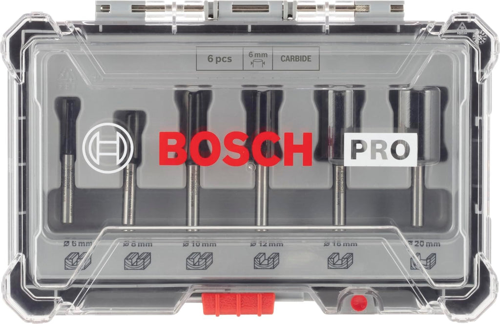 Bosch Professional 6 Pcs Router Bit Set With Straight Bits With 6Mm Shank — detail image 6
