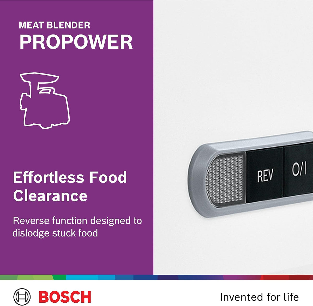 Bosch ProPower Meat Mincer, MFW66020GB, 1800W, White, German Engineering — detail image 5