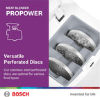 Bosch ProPower Meat Mincer, MFW66020GB, 1800W, White, German Engineering — detail image 6