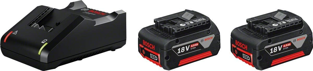 Bosch Professional GAL 18V-40 Charger with 2 x GBA 18V 4.0Ah Batteries, 1600A019S1 — product detail
