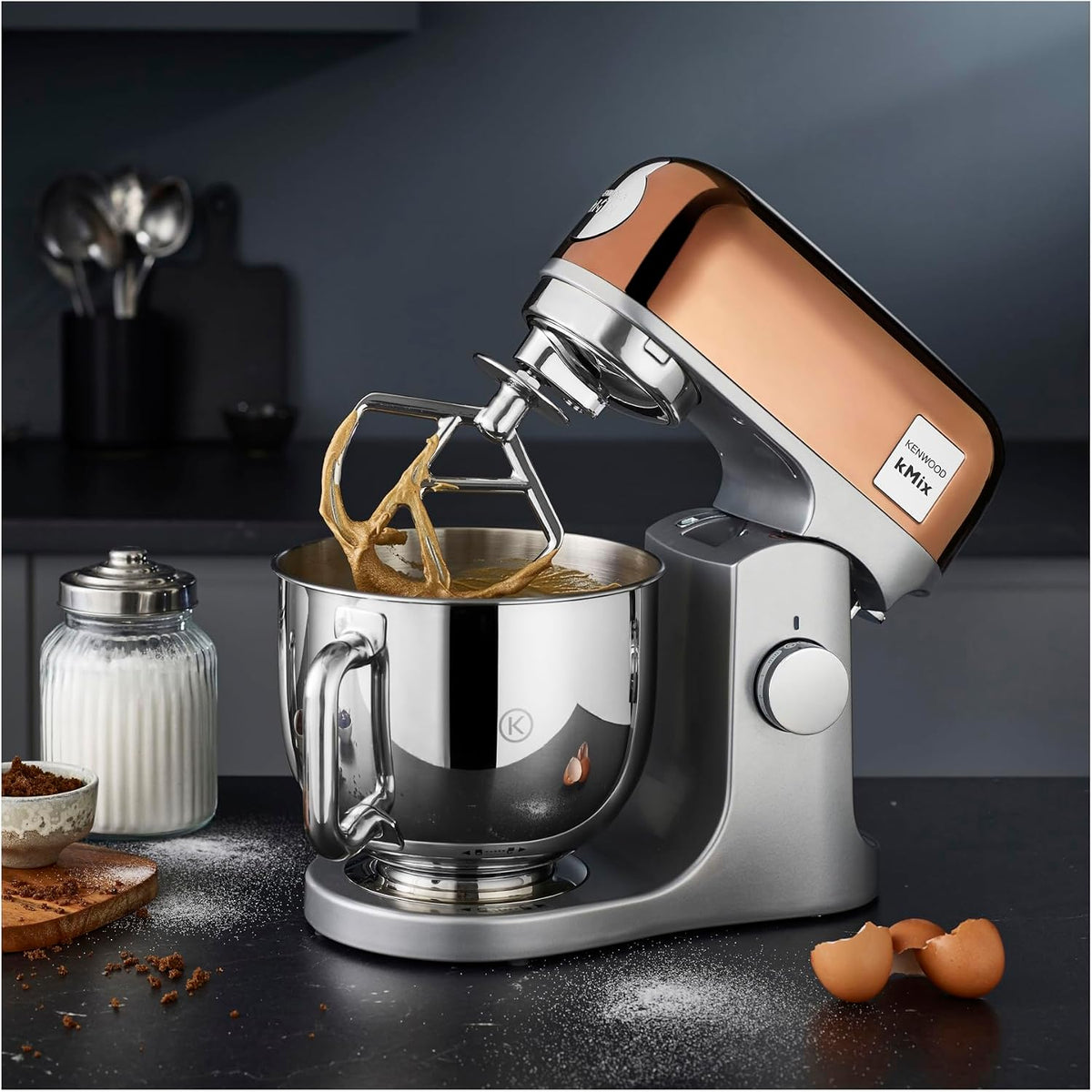 KENWOOD Stand Mixer PREMIUM Kitchen Machine kMix 1000W with 5L Stainless Steel Bowl, K-Beater, Whisk, Dough Hook, Splashguard, Spatula, Uniq — detail image 3