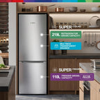 Bosch Free Standing, Top Fridge Bottom Freezer, 329 Liters, Silver Finish, KGN36NL30M — detail image 4