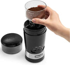 De'Longhi Electric Coffee & Spices Grinder Mill With Stainless Steel Blade , & 3 Grinding Level Settings , 12 Cups Capacity , KG210 , Black — detail image 2