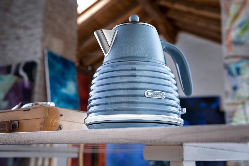 De'Longhi Scolpito KBZS3001.AZ Kettle, 1.5 L, Mineral Blue — detail image 5