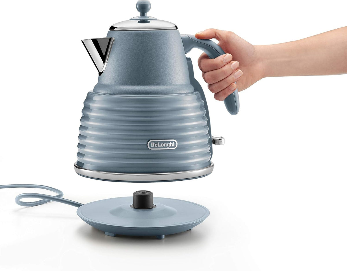 De'Longhi Scolpito KBZS3001.AZ Kettle, 1.5 L, Mineral Blue — detail image 8