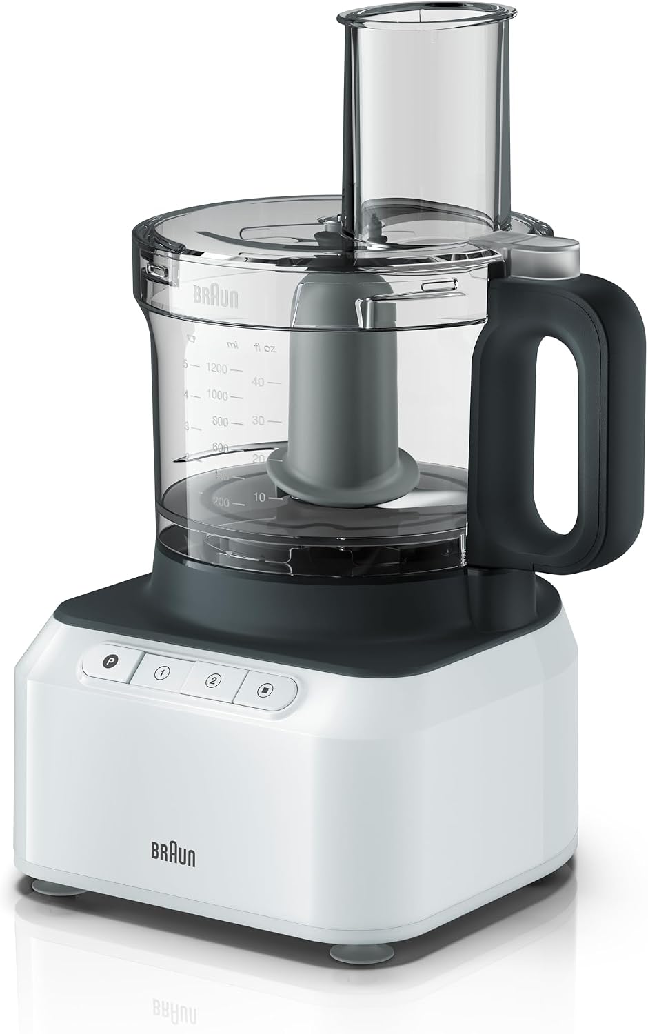 Braun Fp 3131, Food Processor White , 800 Watts. Blender 1.2 L, Food Prep Bowl 2.1 L, 2 Speed Button And Pulse. — detail image 3