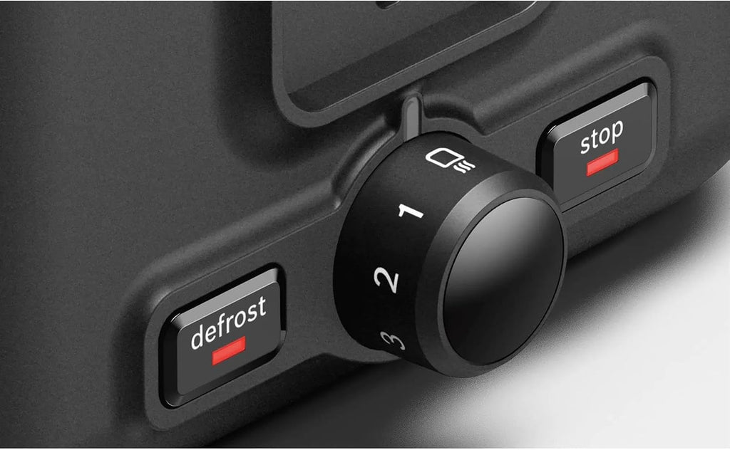 Bosch Compact Toaster, TAT3P423GB, Two Slice, Stainless Steel Black, German Engineering — detail image 4