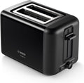 Bosch Compact Toaster, TAT3P423GB, Two Slice, Stainless Steel Black, German Engineering — product view