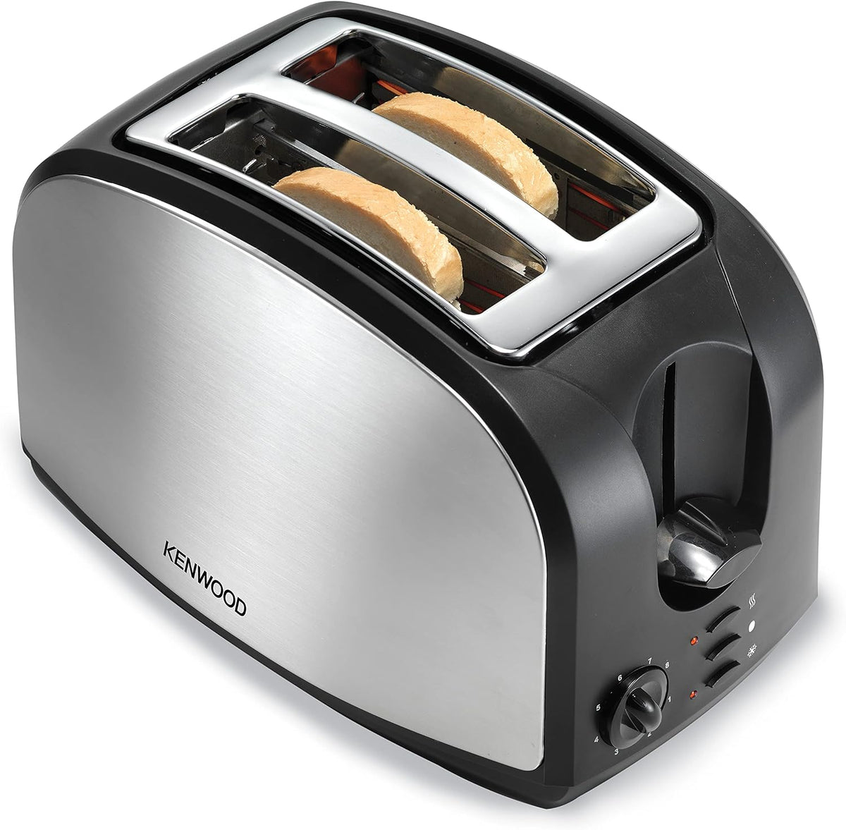 KENWOOD Breakfast Bundle Set with 1.7L Electric Kettle and 2 Slice Bread Toaster – Stylish Black & Silver Finish, Fast Boil Technology, Even — detail image 3