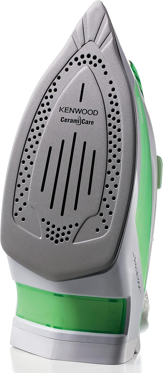 KENWOOD Steam Iron 2600W with Ceramic Soleplate, Anti-Drip, Anti-Calc, Self Clean, Continuous Steam, Burst, Spray Function STP70.000WG White — detail image 4