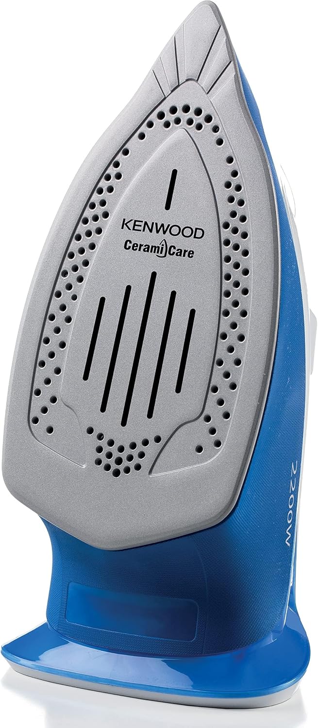 Kenwood Steam Iron 2200W with Ceramic Soleplate, Anti-Drip, Anti-Calc, Self Clean, Continuous Steam, Burst, Spray Function STP60.000WB White — detail image 5