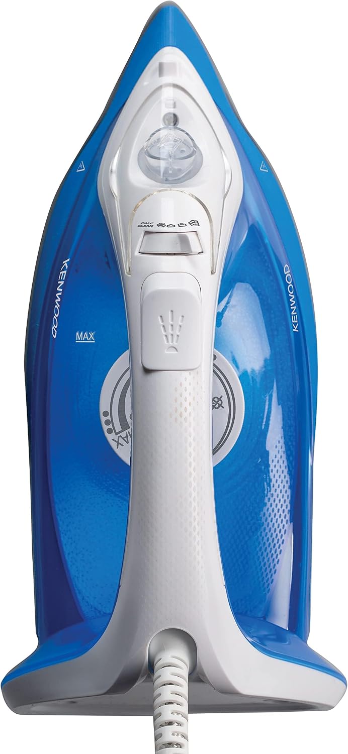 Kenwood Steam Iron 2200W with Ceramic Soleplate, Anti-Drip, Anti-Calc, Self Clean, Continuous Steam, Burst, Spray Function STP60.000WB White — detail image 4