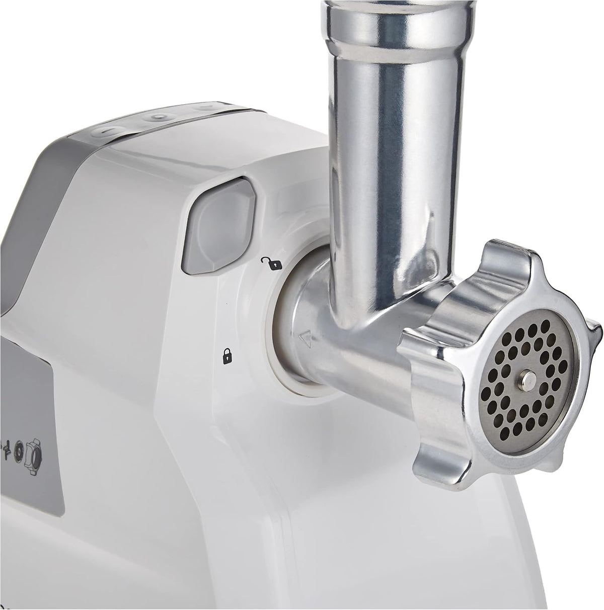 KENWOOD Meat Grinder 2100W Meat Mincer with Kibbeh Maker, Sausage Maker, Biscuit Attachment, Feed Tube Pusher, 3 Stainless Steel Screens for — detail image 3