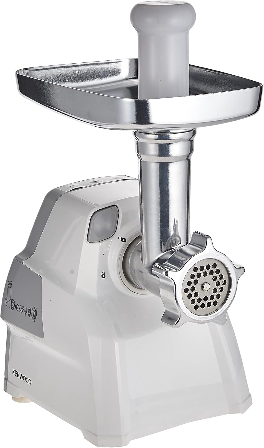 KENWOOD Meat Grinder 2100W Meat Mincer with Kibbeh Maker, Sausage Maker, Biscuit Attachment, Feed Tube Pusher, 3 Stainless Steel Screens for — detail image 2