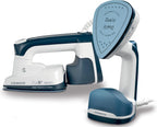 KENWOOD 2-in-1 Garment Steamer + Steam Iron 1000W with Rotary Plate, Ceramic Soleplate, LED Light GSP40.000WB White/Blue — detail image 3