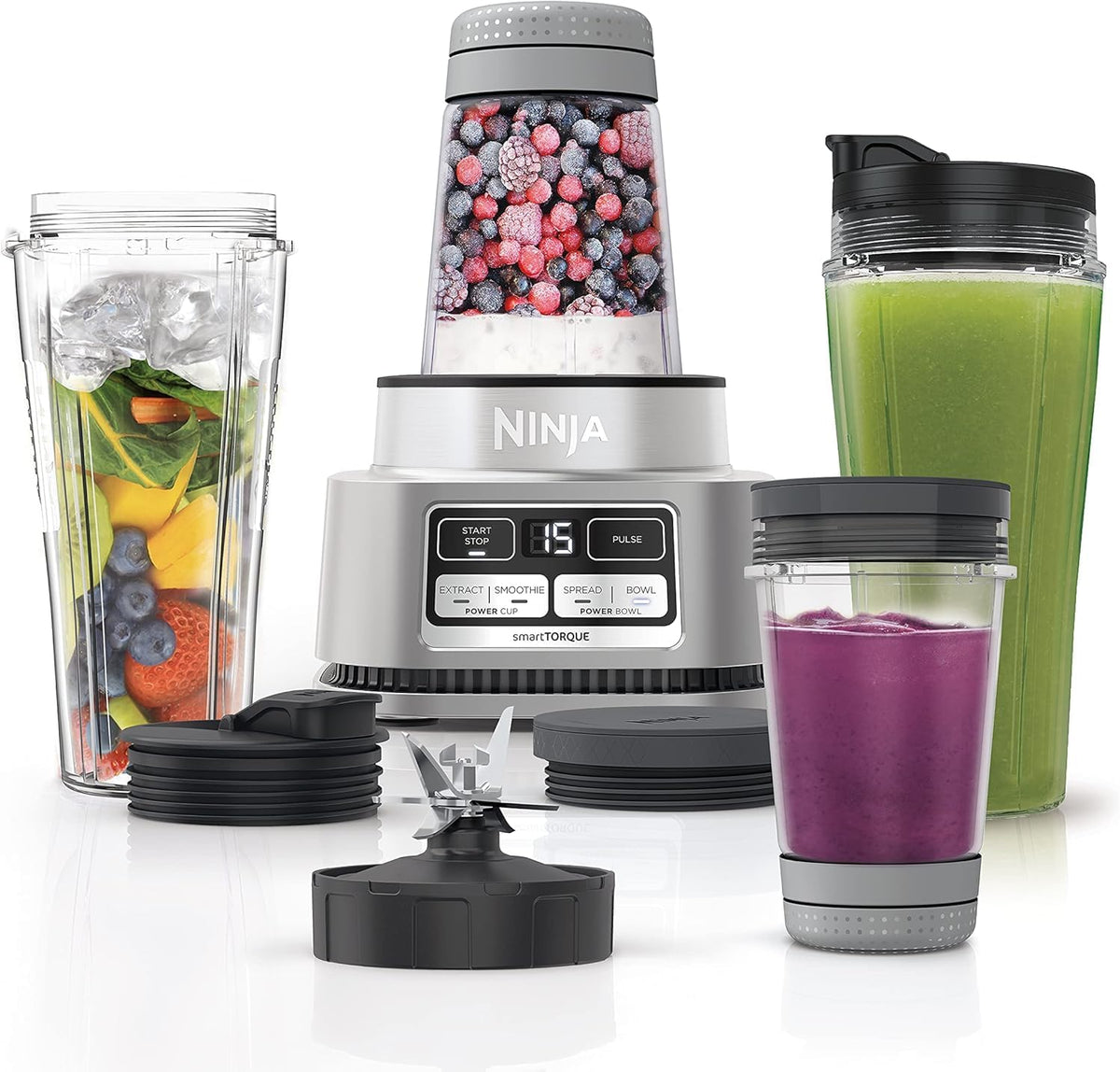 Ninja Foodi Power Nutri Blender 2-in-1, Blend Smoothie Bowls, Thick Spreads & Frozen Drinks, Automatic Programs, 700ml Cup & 400ml Bowl with — detail image 3