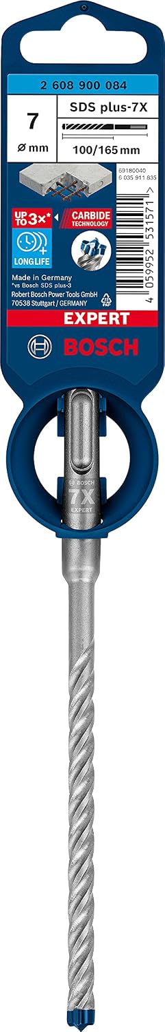 Bosch Professional 1x Expert SDS plus-7X Hammer Drill Bit (Ø 7,00x165 mm, Accessories Rotary Hammer Drill) — detail image 2