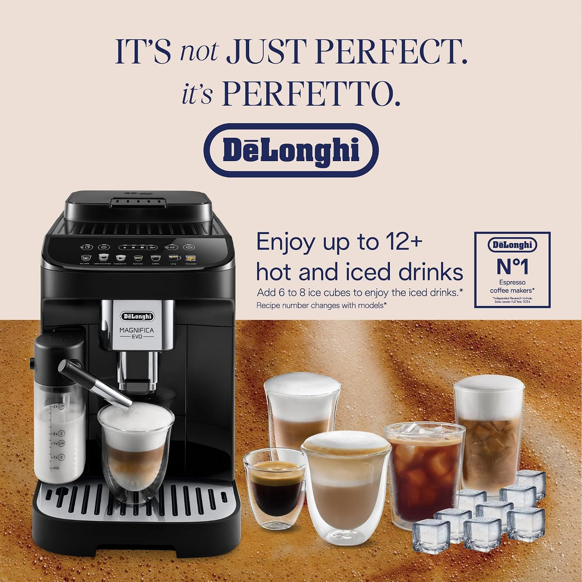 De'Longhi Coffee Machine MAGNIFICA EVO Fully Automatic EspressoMachine with Intuitive Color Display, LatteCrema, Twin Shot ECAM292.81.B — detail image 2
