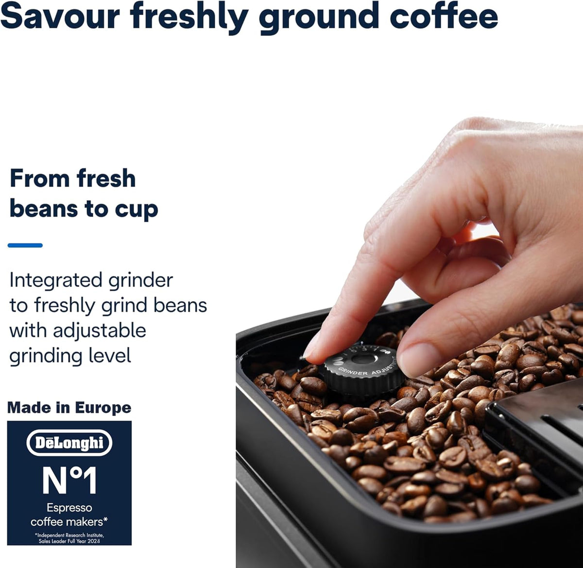 De'Longhi Coffee Machine MAGNIFICA EVO Fully Automatic EspressoMachine with Intuitive Color Display, LatteCrema, Twin Shot ECAM292.81.B — detail image 4