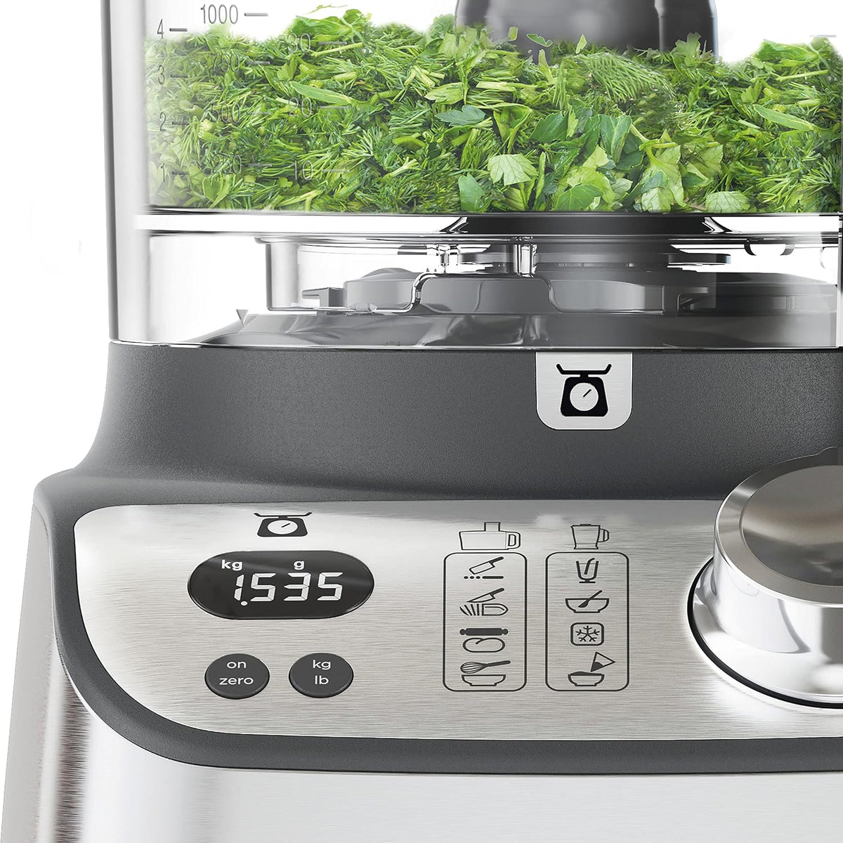 Kenwood Food Processor 1000W With Blender, Grinder Mill, Dual Metal Whisk, Dough Maker, CitrUS Juicer, Express Serve/Salad Kitchen Scale/Wei — detail image 4