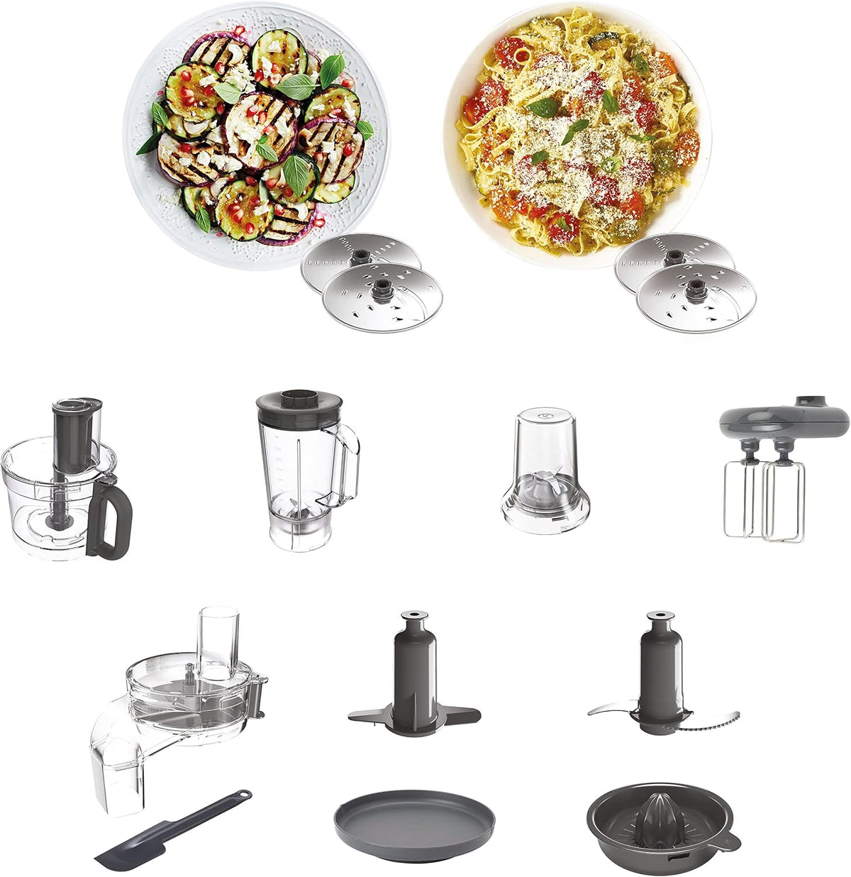 Kenwood Food Processor 1000W With Blender, Grinder Mill, Dual Metal Whisk, Dough Maker, CitrUS Juicer, Express Serve/Salad Kitchen Scale/Wei — detail image 5
