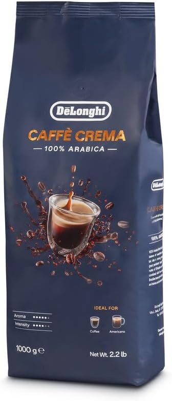 De'Longhi Cafe Crema 100% Arabica Whole Coffee Beans, 1 kg, DLSC618 — product view
