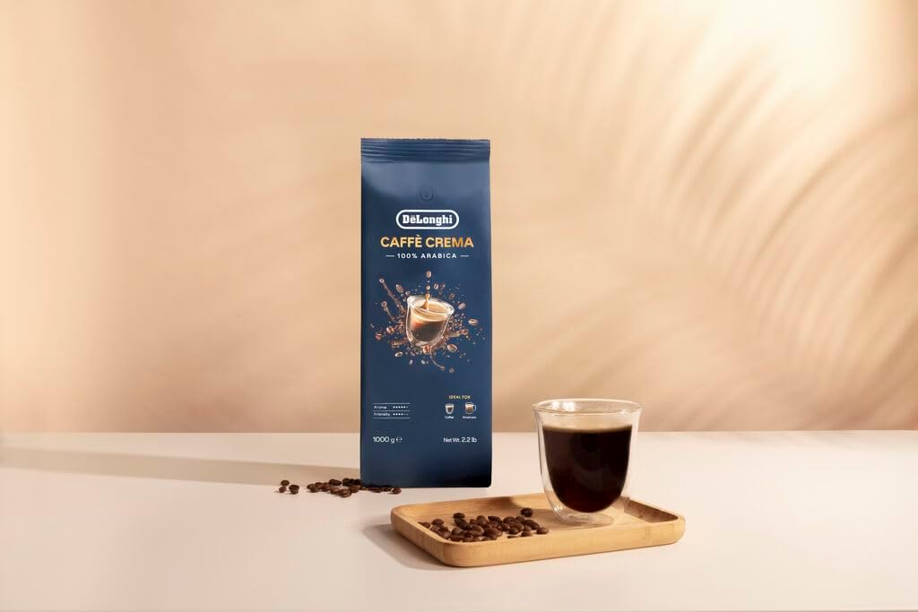 De'Longhi Cafe Crema 100% Arabica Whole Coffee Beans, 1 kg, DLSC618 — detail image 5