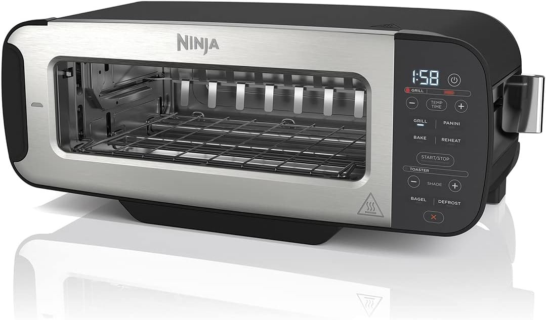 Ninja Foodi 3-in-1 Toaster, Grill & Panini Press with Flip Design, 7 Cooking Functions, 7 Toast Shades, Includes Panini Press, Bake Tray and — product view