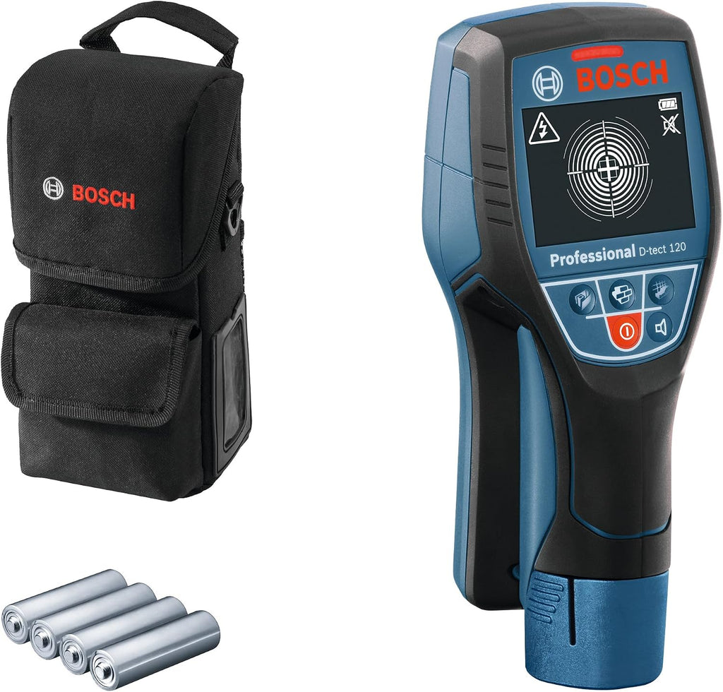 Bosch Professional Wall Scanner D-tect 120 (4 x AA Batteries, max. Detection Depth Plastic Pipes/Wooden Studs/Live Cable/Magnetic Metal/Non- — detail image 4