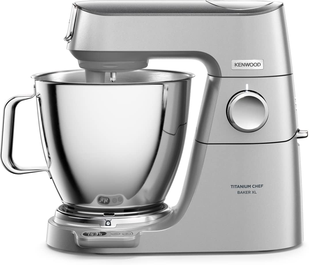 KENWOOD Metal Body Kitchen Machine TITANIUM CHEF BAKER XL with Built-in Weighing Scale, DuoBowl, 4 Tools, Glass Blender, Meat Grinder, Food  — detail image 4