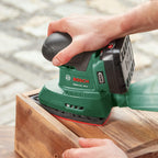 Bosch Cordless Multi-Sander EasySander 18V-8 (without battery; 18V system; for DIY wood; 3pcs sanding sheets; 20 pcs sanding paper; in cardb — detail image 4