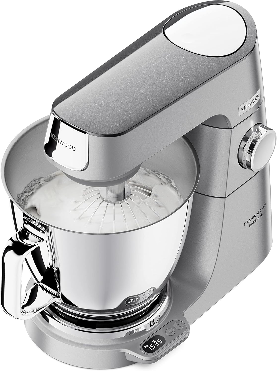 KENWOOD Stand Mixer Metal Body Kitchen Machine TITANIUM CHEF BAKER XL with Built-in Weighing Scale, DuoBowl, 4 Tools, Glass Blender, Meat Gr — detail image 3
