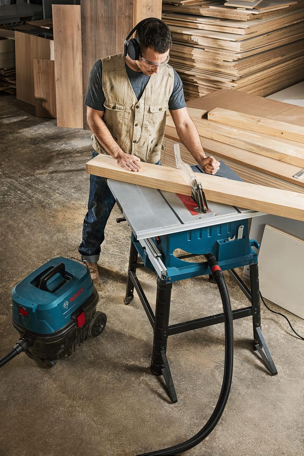 Bosch Professional GTS 254 Table Saw, 1800W, with Metal Stand, 0601B450L0 — detail image 5