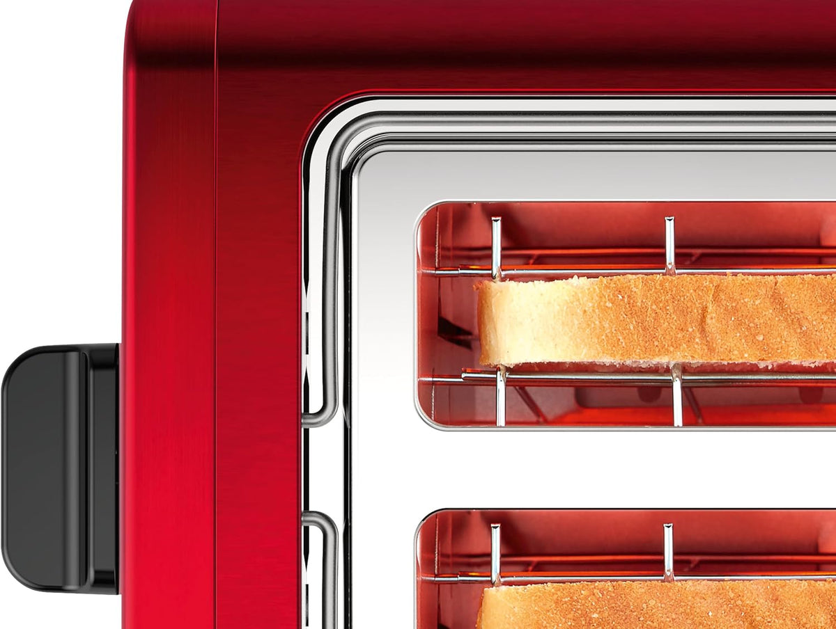Bosch Compact Toaster, TAT3P424GB, Two Slice, Red, German Engineering — detail image 5
