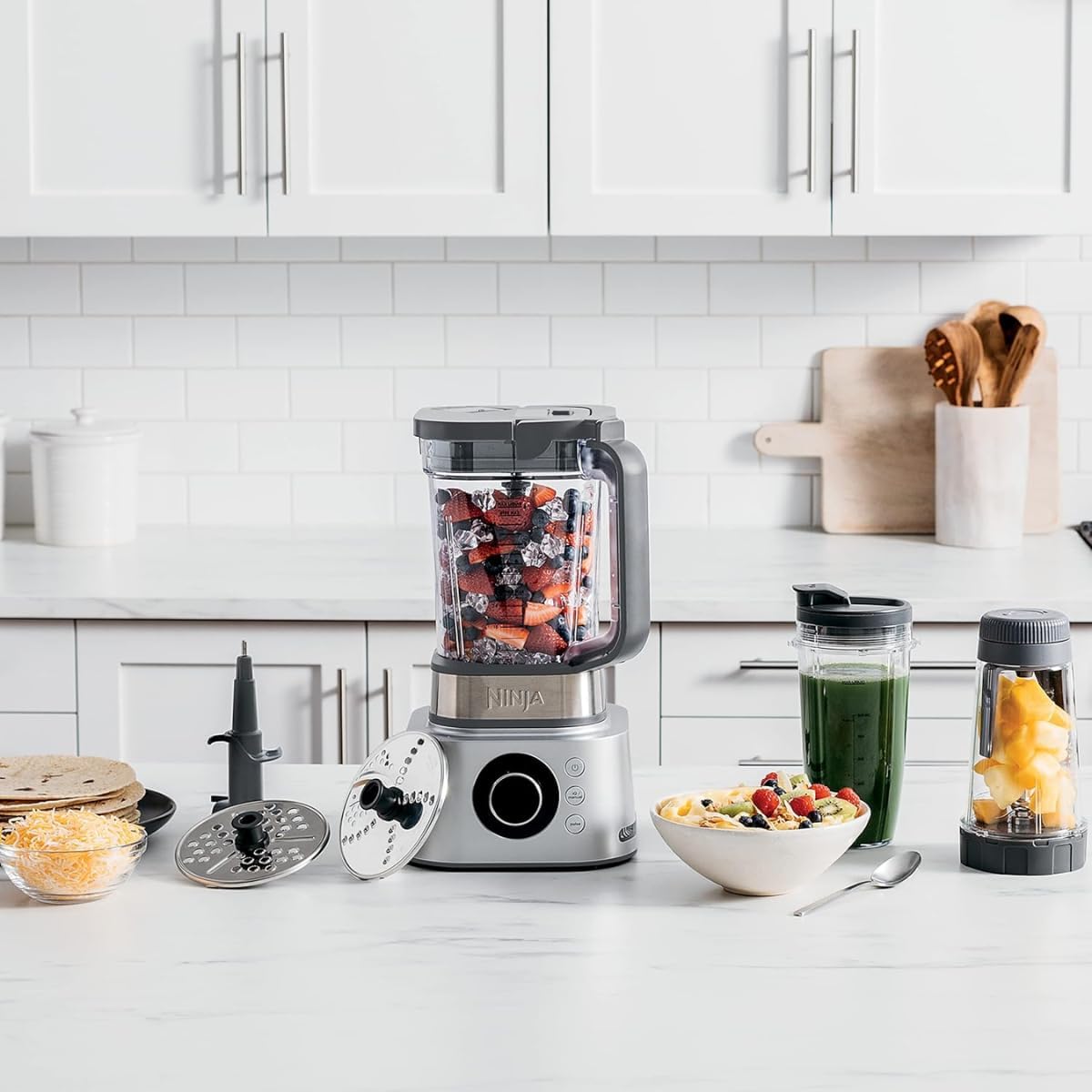 Ninja Foodi Power Blender 4-in-1, PowerMix, Mix, Crush & Blend, 2.1L, 1200W, Silver, CB400ME — detail image 4