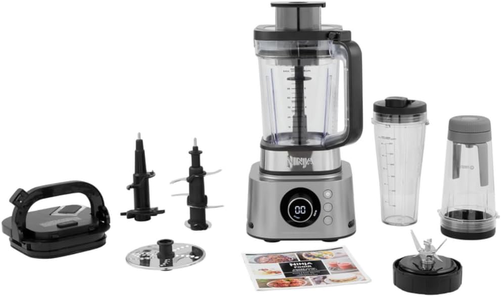 Ninja Foodi Power Blender 4-in-1, PowerMix, Mix, Crush & Blend, 2.1L, 1200W, Silver, CB400ME — product view