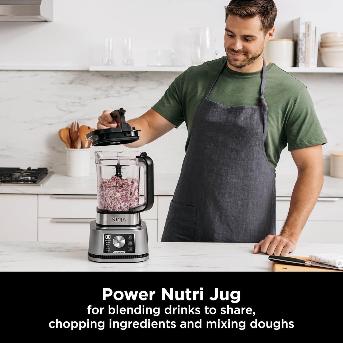 Ninja Foodi Power Blender 4-in-1, PowerMix, Mix, Crush & Blend, 2.1L, 1200W, Silver, CB400ME — detail image 7