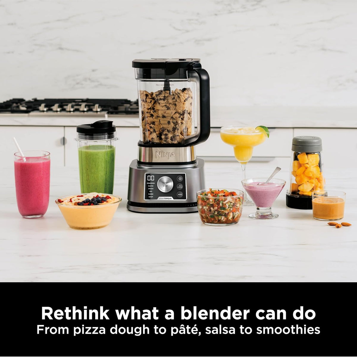 Ninja Foodi Power Blender 4-in-1, PowerMix, Mix, Crush & Blend, 2.1L, 1200W, Silver, CB400ME — detail image 8