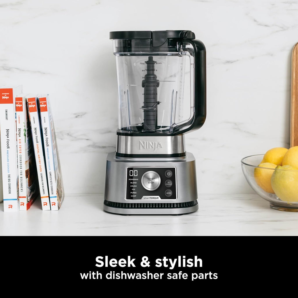 Ninja Foodi Power Blender 4-in-1, PowerMix, Mix, Crush & Blend, 2.1L, 1200W, Silver, CB400ME — detail image 9