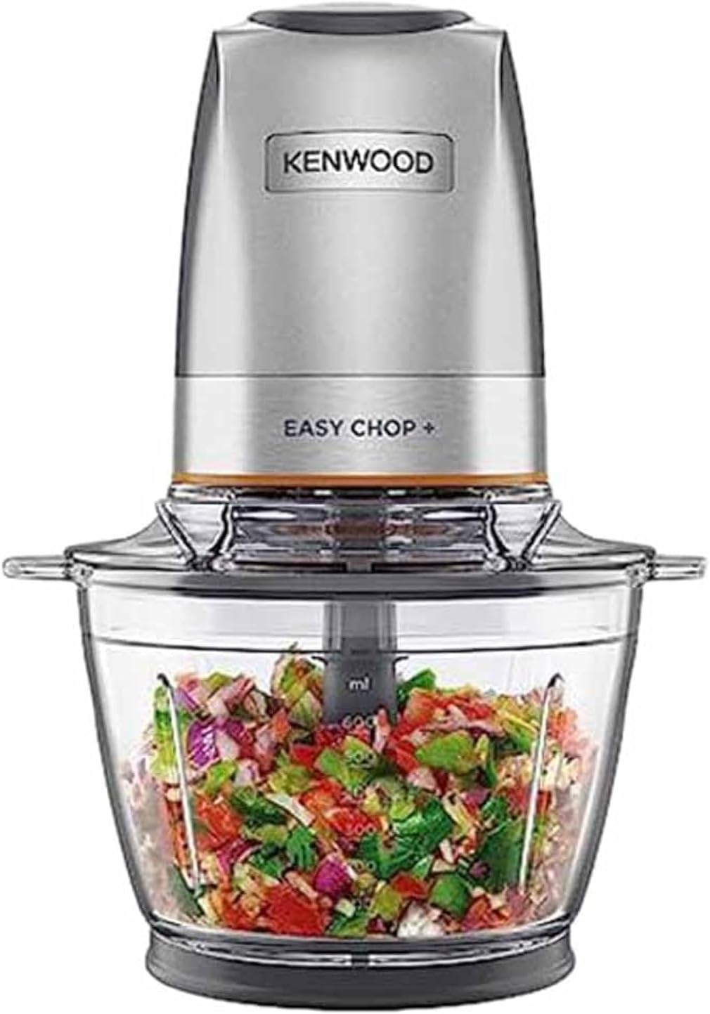 KENWOOD Glass Chopper 500W Electric Food Chopper with 1.2L Glass Bowl (600ml working capacity), Dripper Pro, Quad Blade, Storage Lid, Dual S — product view