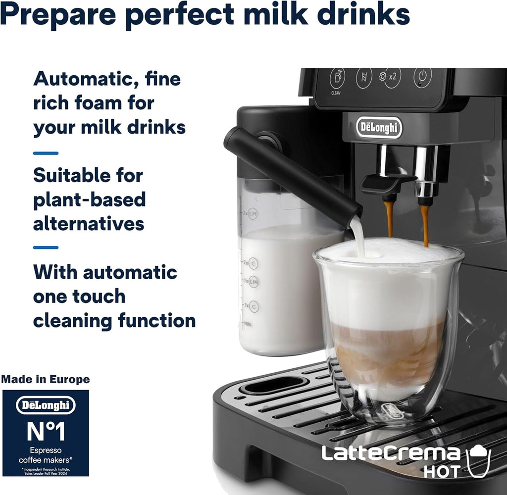 De'Longhi Coffee Machine MAGNIFICA START Fully Automatic Espresso Machine with Soft Touch Interface, 13 Grinder Settings, LatteCrema, Twin S — detail image 4