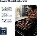 De'Longhi Coffee Machine MAGNIFICA START Fully Automatic Espresso Machine with Soft Touch Interface, 13 Grinder Settings, LatteCrema, Twin S — detail image 2