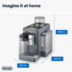 De'Longhi Coffee Machine RIVELIA Fully Automatic Espresso Machine with Bean Hopper, Color Touch Display, 13 Grinder Settings, LatteCrema, Tw — detail image 7